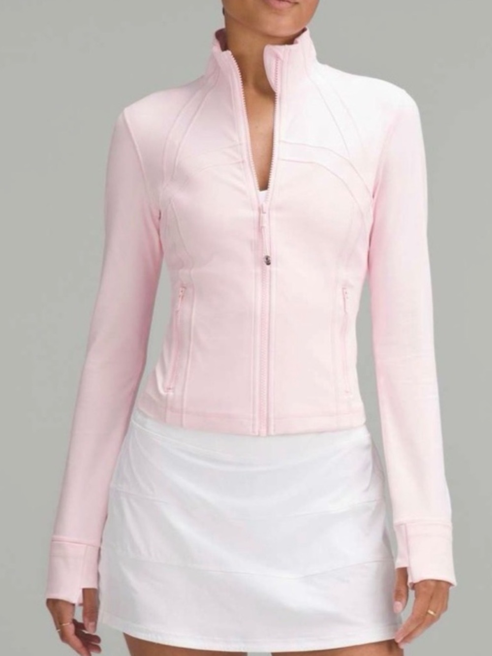 Lululemon Define Cropped Jacket *Nulu Strawberry Milkshake